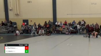 70 lbs Cons. Round 3 - Eli Wentz, Bison Wrestling Club vs Jordy Routhieaux, Luxemburg-Casco