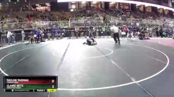 120 lbs Champ. Round 1 - Claire Betz, Sebastian River vs Taylor Thomas, Timber Creek