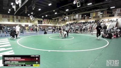 67 lbs Cons. Semi - Benjamin Myers, LV Bear Wrestling Club (Spring vs Jared Ortega, TUF California Wrestling Acade