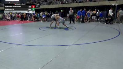 220 lbs Quarterfinal - Doniven Forgione, Shippensburg vs Jose Ortiz, Ewing