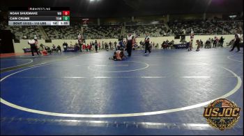 110 lbs 5th Place - Noah Shuemake, Viking Wrestling Club vs Cain Crume, Team Worx Wrestling Club