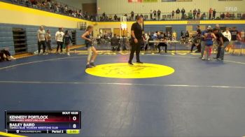 Round 1 - Kennedy Portlock, Trailhands Wrestling Club vs Bailey Baird, Topeka Blue Thunder Wrestling Club