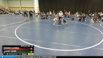 56 lbs Champ. Round 1 - Jasper Lasher, NE vs Maddox Clayberg, IA