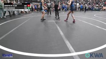 110 lbs Quarterfinal - Anistyn St. Clair, Choctaw Ironman Youth Wrestling vs Lana Vaughan, Team Guthrie Wrestling