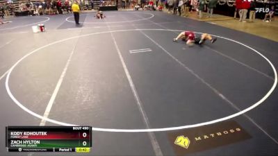 133 Championship Bracket Cons. Round 4 - Zach Hylton, Cambridge-Asanti vs Kody Kohoutek, Forest Lake