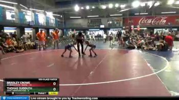 55 lbs Placement Matches (16 Team) - Bradley Crowe, Alabama Elite - Black&nbsp; vs Thomas Sudduth, Some Tennessee Kids