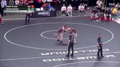 145 lbs Quarterfinal - Devrah Meyer, Madison vs Winry Yaggie, Yankton