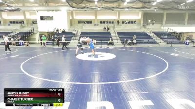 285 lbs Cons. Round 3 - Charlie Turner, Ithaca vs Justin Smoot, Johnson & Wales (RI)