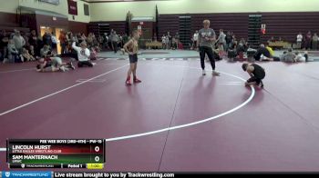 PW-15 lbs Cons. Semi - Sam Manternach, LMWC vs Lincoln Hurst, Little Eagles Wrestling Club