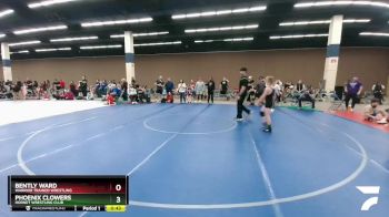 92 lbs Cons. Round 3 - Bently Ward, Warrior Trained Wrestling vs Phoenix Clowers, Hornet Wrestling Club