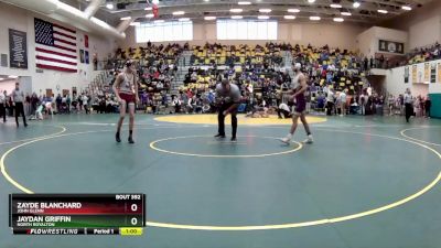 132 lbs Cons. Round 3 - Zayde Blanchard, JOHN GLENN vs Jaydan Griffin, NORTH ROYALTON