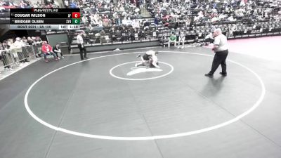 6A 120 lbs Cons. Round 2 - Cougar Wilson, American Fork vs Bridger Olsen, Syracuse