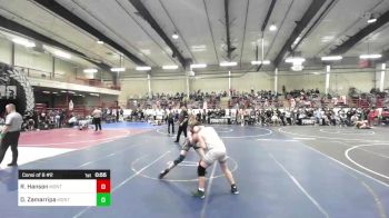 172 lbs Consi Of 8 #2 - Ryker Hanson, Montrose Elite vs Diego Zamarripa, Monte Vista Takedown Club