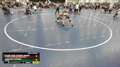 120 lbs Cons. Round 1 - Caleb Jose Cedeno Mendoza, Silverback Wrestling Fort Worth vs Jeremiah Haynes, Illinois