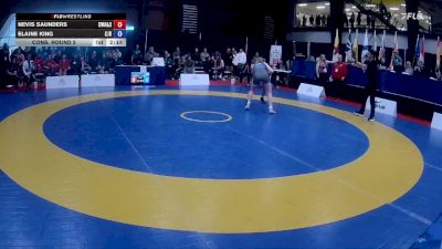 53kg Cons. Round 2 - Nevis Saunders, Coast Wrestling Academy & Society vs Elaine King, Saskatoon Junior Huskies