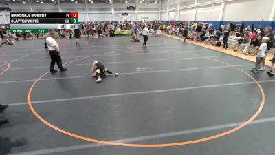 65 lbs Champ. Round 1 - Clayten White, Unattached vs Marshall Murphy, Unattached