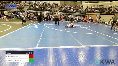 40 lbs Rr Rnd 3 - Shepherd Hardin, Team Guthrie Wrestling vs Gavin Wigington, Watonga Blaine County Grapplers