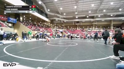 46 lbs Semifinal - Chasyn Shartzer, Abilene vs Liam Sumner, Mile High