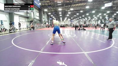 182 lbs Round Of 64 - Brayden Zuercher, PA vs Delton Kaufmann, AZ