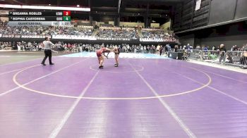 190 lbs Quarterfinal - Breanna Robles, Kansas City-Washington HS vs Sophia Castorena, Goddard HS