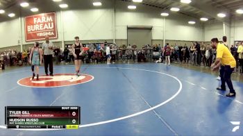 102 lbs Cons. Round 1 - Tyler Gill, Hanover Hawkeye Youth Wrestlin vs Hudson Russo, Mat Sharks Wrestling Club