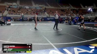 D2-106 lbs Champ. Round 1 - Jake Schay, North Canyon vs Justyn Bamba, Ironwood