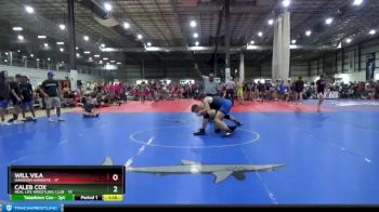 157 lbs Round 2 (4 Team) - Caleb Cox, REAL LIFE WRESTLING CLUB vs Will Vila, HANOVER HAWKEYE