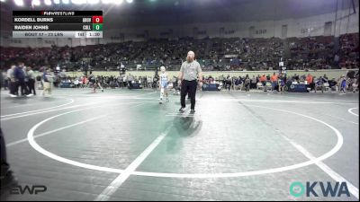 73 lbs Round Of 16 - Kordell Burns, Grover Rains Wrestling Club vs Raiden Johns, Collinsville Cardinal Youth Wrestling