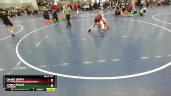 140 lbs Champ. Round 1 - Aydan Moen, Minnesota vs Chase Jenny, Columbus Wrestling Organization