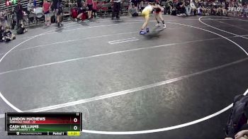 95 lbs Round 1 (6 Team) - Landon Mathews, Nebraska Maize vs Cash Williams, North Dakota 1