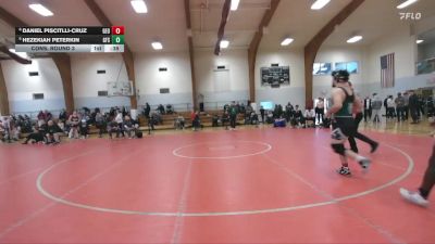 190 lbs Cons. Round 3 - Daniel Piscitlli-Cruz, George School vs Hezekiah Peterkin, Germantown Friends School