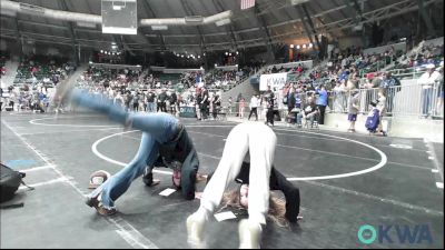 80 lbs Round Of 32 - Sawyer Barnett, Redskins Wrestling Club vs Kandon Doran, Choctaw Ironman Youth Wrestling