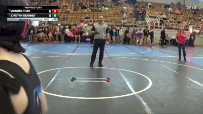 70 lbs Round 5 - Victoria Thiel, Lady Warriors Wrestling Club vs Jordynn Kearney, Forge