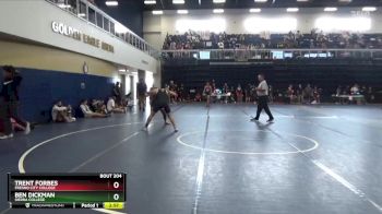 157 lbs Cons. Round 2 - Ben Dickman, Sierra College vs Trent Forbes, Fresno City College