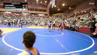 95 lbs Round 3 - Liam Ramirez, Cyclone Youth Wrestling vs Kayden Feazell, Conway Wrestling Club