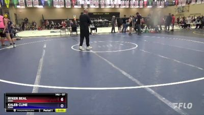 97 lbs Cons. Round 2 - Ryker Beal, Iowa vs Kaleb Cline, Iowa