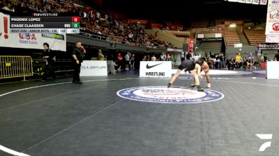 Junior Boys - 138 lbs Cons. Round 5 - Phoenix Lopez vs Chase Claassen, Windsor Wrestling Club