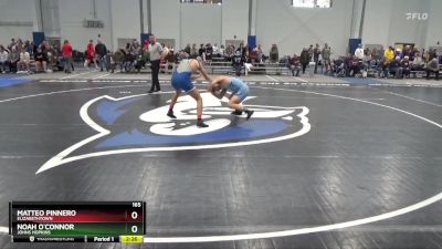 165 lbs Champ. Round 1 - Noah O`Connor, Johns Hopkins vs Matteo Pinnero, Elizabethtown