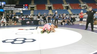 157 lbs 7th Place Match - Thomas Gorski, Ohio vs Aaron Schmitz, Montana