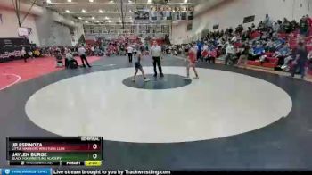 106 Boys Semifinal - Jaylen Burge, Black Fox Wrestling Academy vs Jp Espinoza, Little Warriors Wrestling Club