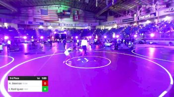 78 lbs 3rd Place - Hunter Beeman, Team Montana vs Isaiah Rodriguez, Fort Lupton