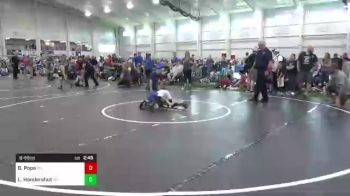 B-65 lbs 3rd Place - Bentley Pope, OH vs Larkin Hendershot, WV