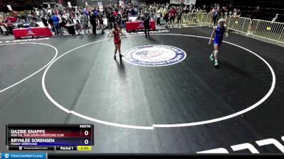 119 lbs Round 2 - Dazire Knapps, Nor Cal Take Down Wrestling Club vs Brynlee Sorensen, Poway Wrestling