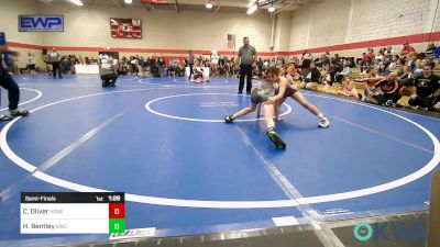 98 lbs Semifinal - Celes Oliver, Honey Badgers Wrestling Club vs Hayley Bentley, Brushy Wrestling Club