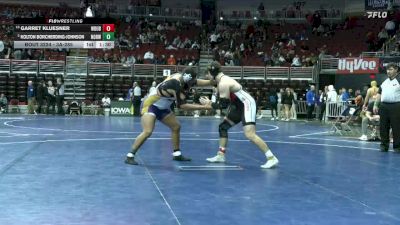 3A-285 lbs Champ. Round 2 - Garret Kluesner, Western Dubuque vs Kolton Borcherding-Johnson, Norwalk
