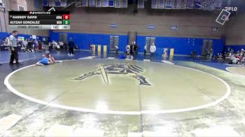 100lbs Cons. Round 7 - Alyzah Gonzalez, Richland (Girls) vs Kassidy Davis, Adna (Girls)