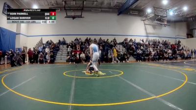 121 lbs Consy 1 - Eoin Parnell, Quaker Valley vs Logan Shriver, Ellwood City
