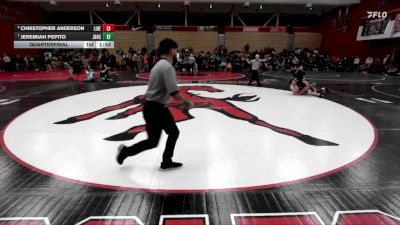 126 lbs Quarterfinal - Jeremiah Pepito, Jesse Bethel High School vs Christopher Anderson, Liberty