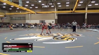 133 lbs Cons. Round 2 - Anthony Coukart, Lycoming vs Jimmy Baumann, Ohio Wesleyan