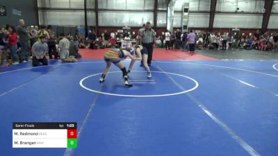 130 lbs Semifinal - Mackenzie Redmond, Beast Coast Wrestling Club vs Molly Brangan, Misfits